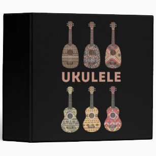 Hawaiian Ukulele Types of Musical Instruments Binder