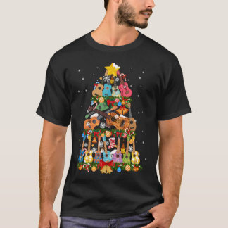 Hawaiian Ukulele Uke Tree T-Shirt