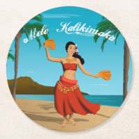 Hawaiian Vintage Mele Kalikimaka Postcard