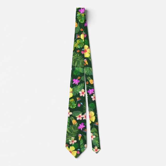 Hawaiian Watercolor Tie (Front)