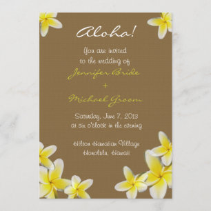 Hawaiian Wedding Invitation