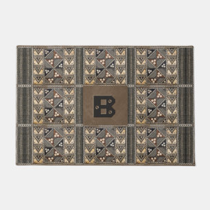 Hawaiian Wedding Tapa Cloth Doormat