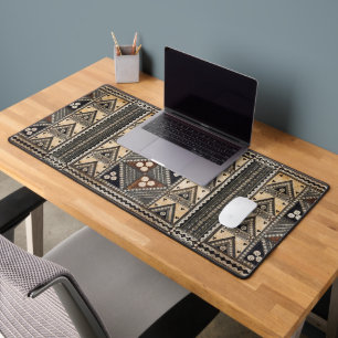 Hawaiian Wedding Tapa Pattern Desk Mat