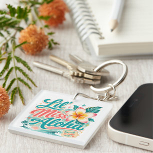 Hawaiiculture - Lil Miss Aloha Keychain