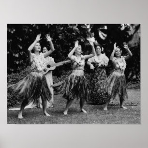 HawaiiHula Dancers PhotographHawaii Poster