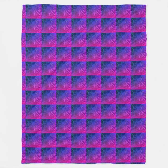 Hawaiin Island Night Fantasy Fleece Blanket (Front)