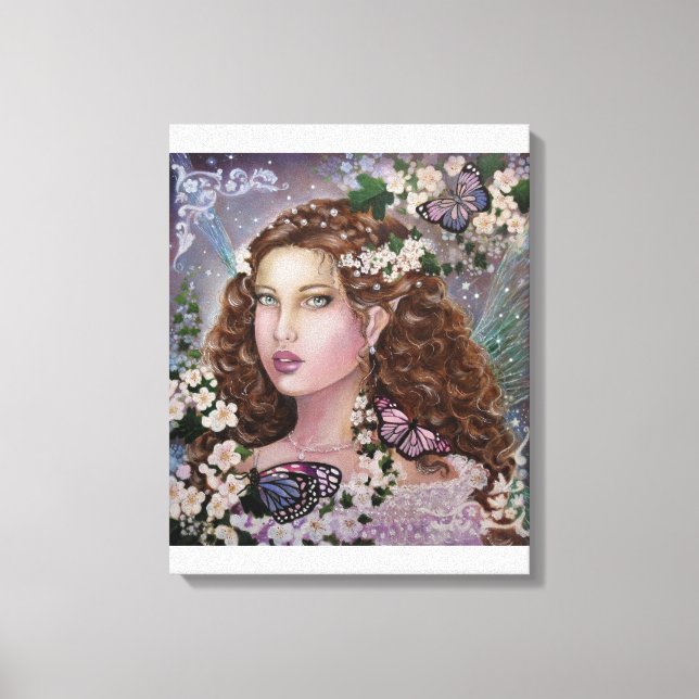 Hawhtorn fairy queen stretched canvas art (Front)