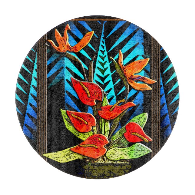 Hawiian Christmas Bouquet Charcuterie Board  (Front)