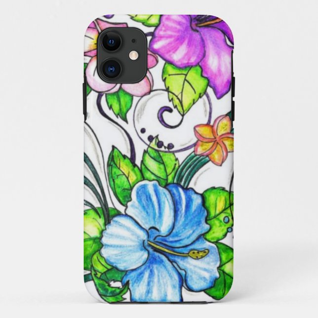 Hawiian Hibiscus Flowers Case-Mate iPhone Case (Back)