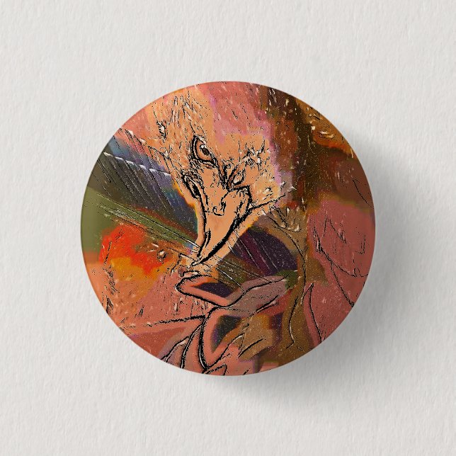 HAWK 1 INCH ROUND BUTTON (Front)