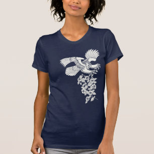 hawk and camellia 鷹椿 T-Shirt