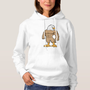 Hawk as Bodybuilder with Six pack Hoodie
