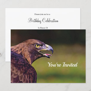 Hawk Birthday Invitation