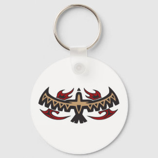 Hawk Eagle Tribal Tattoo Keychain