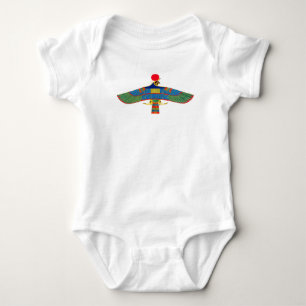 Hawk emblem Ra egypt ancient pharaoh pyramid god h Baby Bodysuit