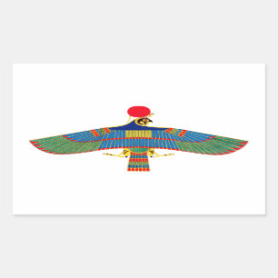 Hawk emblem Ra egypt ancient pharaoh pyramid god h Sticker