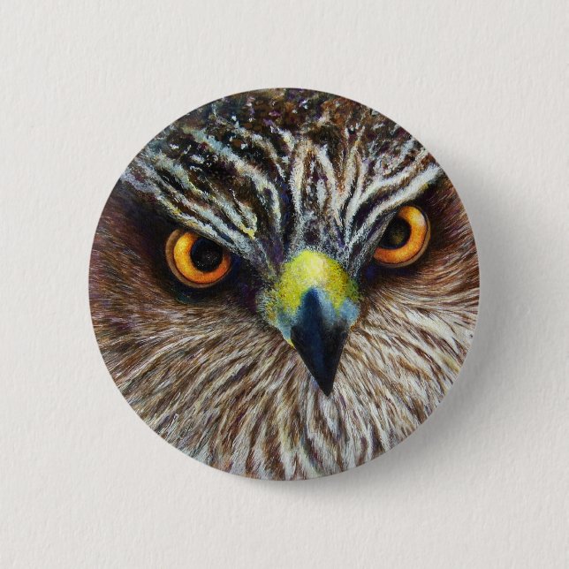 Hawk Eyes Button (Front)
