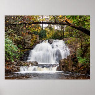 Hawk Falls in Autumn 24"x18" Poster