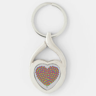 Hawk-headed Heart Keychain