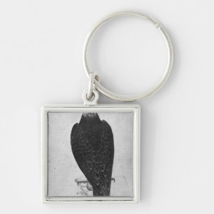 Hawk on hand keychain