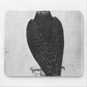 Hawk on hand mouse pad
