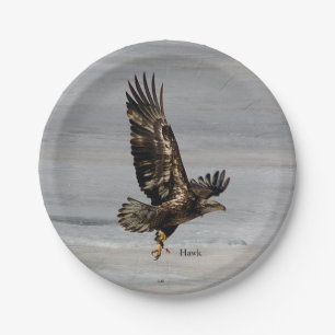 Hawk paper plate