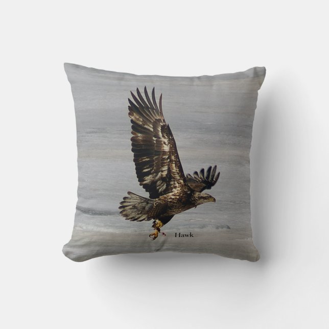 Hawk square pillow (Front)