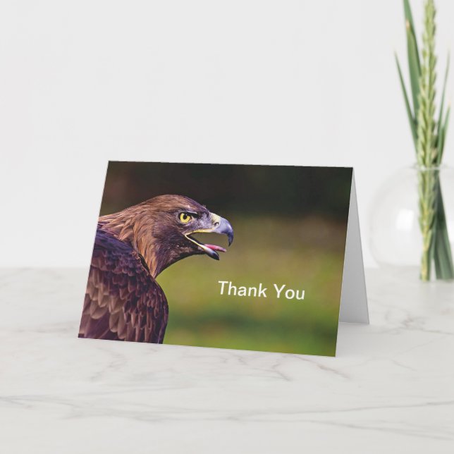 Hawk Thank You Card (Front)