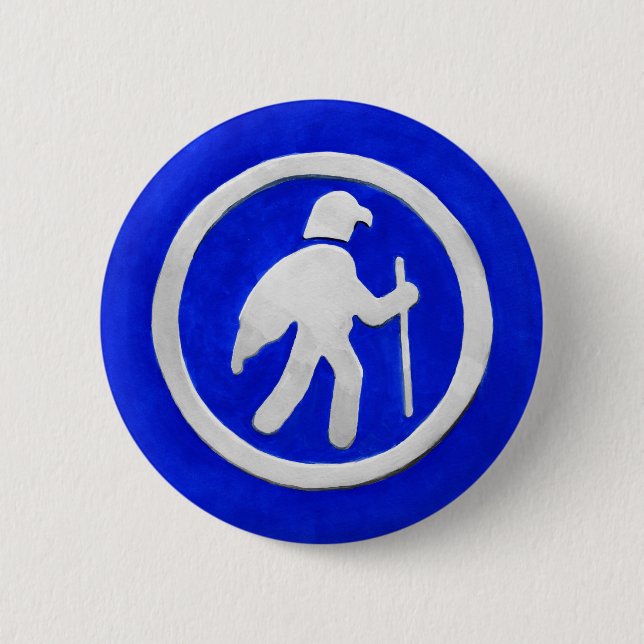 Hawk Trail Marker 2 Inch Round Button (Front)