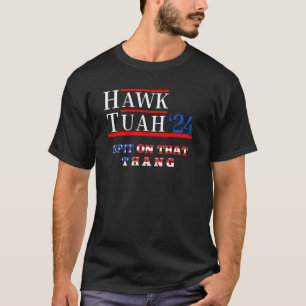 Hawk Tuah 24, Presidential Candidate, USA Flag, Ba T-Shirt