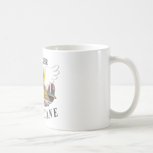 hawker hurricane caricature coffee mug (Right)