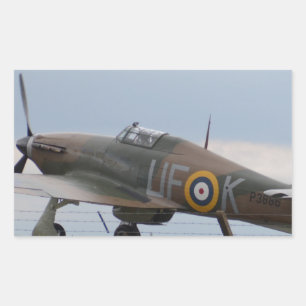 Hawker Hurricane Three Quarter View Sticker
