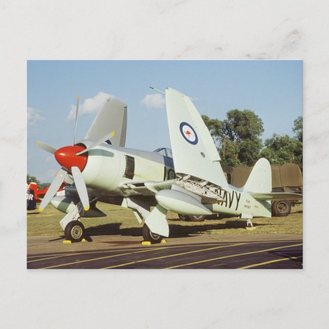 Hawker Sea Fury at CAF, Minnesota Wing, at the Postcard (Front)