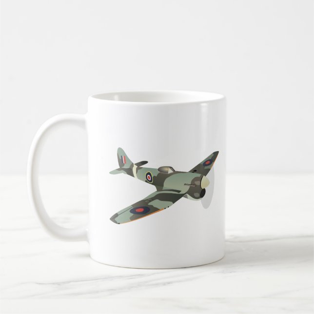 Hawker Tempest British WW2 Airplane Coffee Mug (Left)