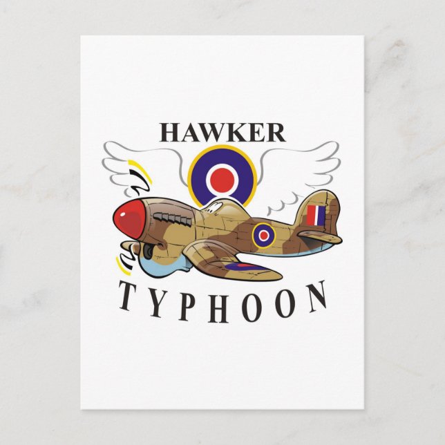 hawker typhoon postcard (Front)
