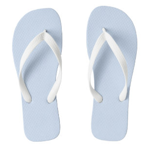 Hawkes Blue Solid Plain Colour Flip Flops