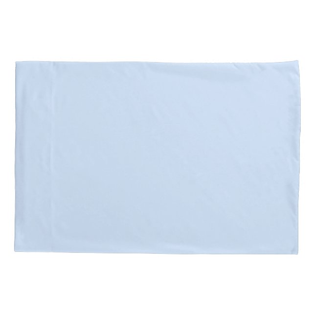 Hawkes Blue Solid Plain Colour Pillowcase (Back)