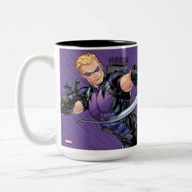 Hawkeye Assemble Two-Tone Coffee Mug (Left)