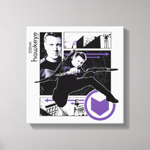 Hawkeye City Graphic Panels Canvas Print