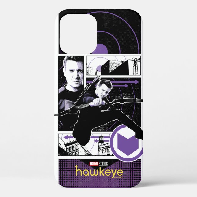 Hawkeye City Graphic Panels Case-Mate iPhone Case (Back)