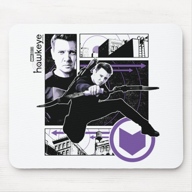 Hawkeye City Graphic Panels Mouse Pad (Front)