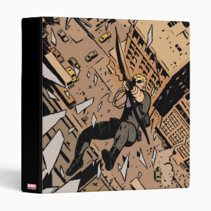 Hawkeye Falling From Window Binder