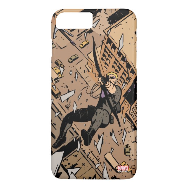 Hawkeye Falling From Window Case-Mate iPhone Case (Back)