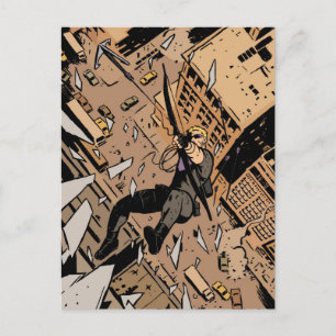 Hawkeye Falling From Window Postcard