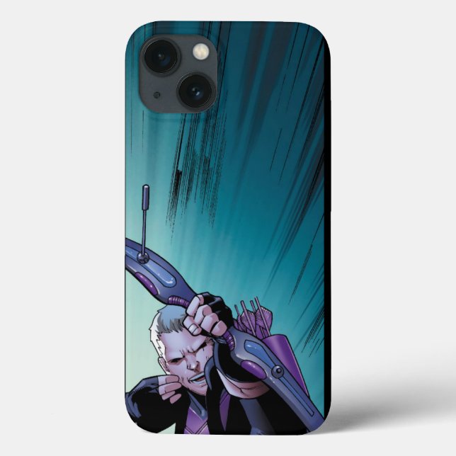 Hawkeye Firing Arrows Comic Panel Case-Mate iPhone Case (Back)