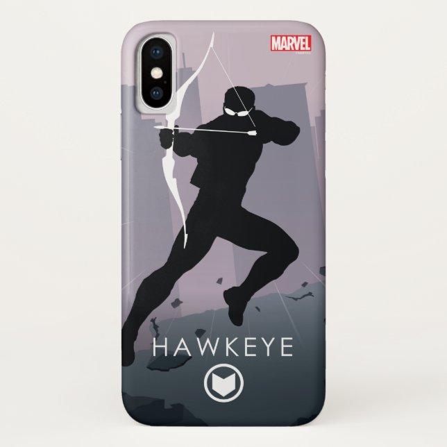 Hawkeye Heroic Silhouette Case-Mate iPhone Case (Back)