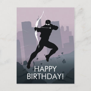 Hawkeye Heroic Silhouette Postcard