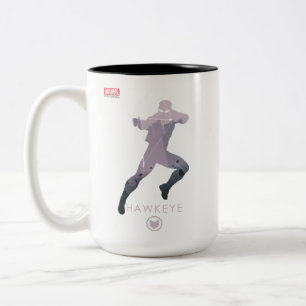 Hawkeye Heroic Silhouette Two-Tone Coffee Mug