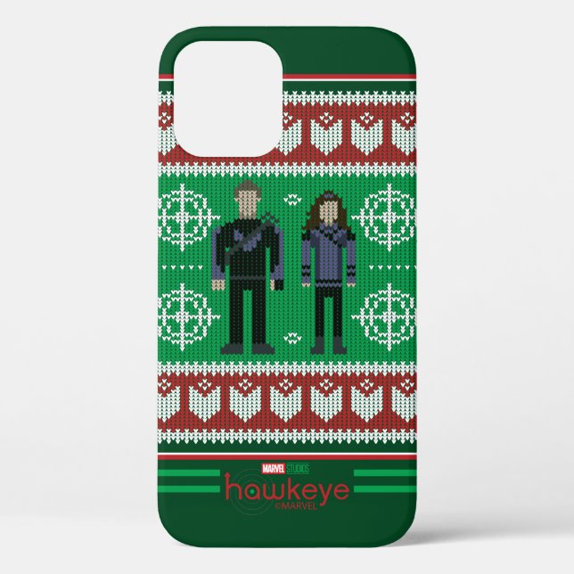 Hawkeye & Kate Bishop Holiday Graphic Case-Mate iPhone Case (Back)