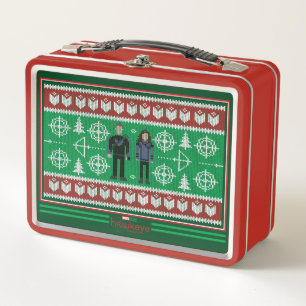 Hawkeye & Kate Bishop Holiday Graphic Metal Lunch Box